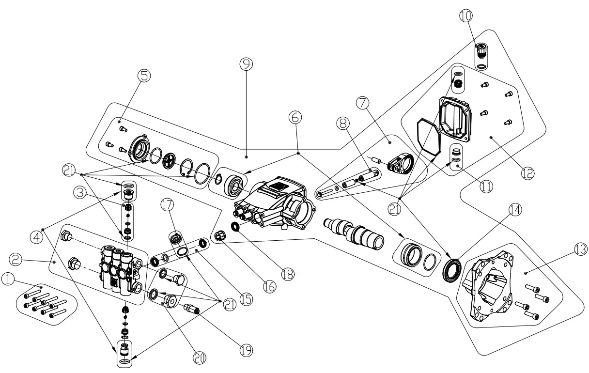 AAA 530035 Pump repair parts